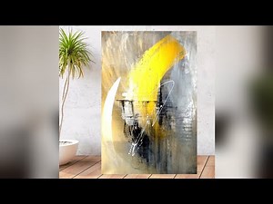EASY ABSTRACT Acrylic Painting Techniques for Beginners (595)