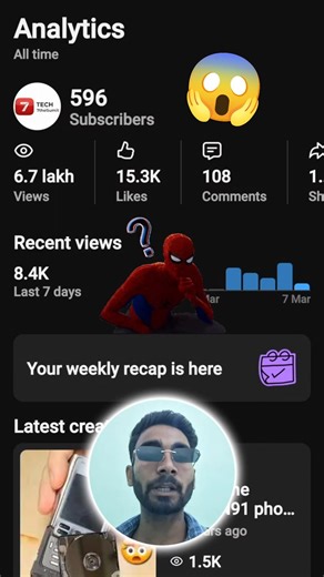 YouTube par Weekly Recap kaise dekhein? Step-by-Step Guide 🚀YouTube Weekly Recap Kya Hai? 🤔 #tech