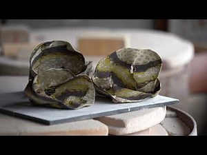 Ceramics Sculpture inspired by the Nature | Nerikomi techniques | colored clay | 練り込み