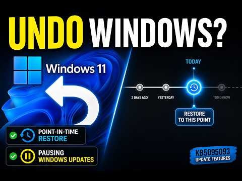 Windows 11 KB5095093: Point-in-Time Restore, Pause Updates & More