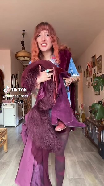 is this maroon or burgundy? and hoe much of this color is too much? #vintage #70soutfit