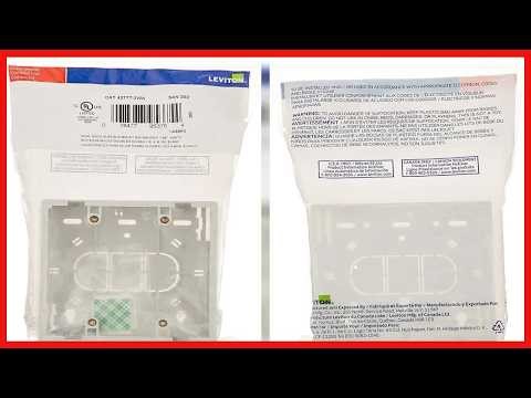 Leviton Surface Mount Dual Gang Box: Reliable, Flexible, and Ready for Any Installation