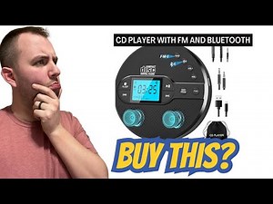 Rechargeable CD Players Portable with FM Transmitter & Bluetooth Review | Greadio Review on Amazon