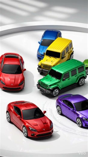 Colorful toy cars Satisfying Car Sorting! 🏎️🚜 Colorful Vehicles for Kids & Adults