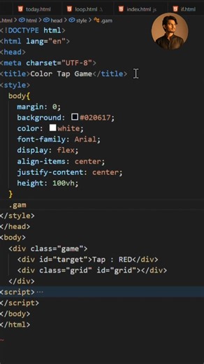 Only 1 colour is correct 😱 can you win? #shorts #game #coding #webdeveloper