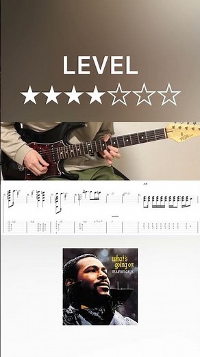 Marvin Gaye - What's Going On (guitar cover with tabs & chords)