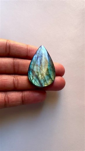 Blue & Green Flashy Natural Labradorite Gemstone Teardrop Shape 44x28x7 MM [78CT] ! Labradorite Cabochon !!! - Etsy