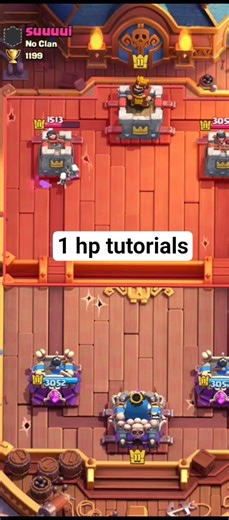 1 hp tutorial day 277 in clashroyal #clashroyal #clashroyalshorts #tnhbgaming