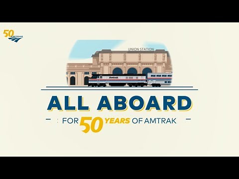 Amtrak Livery History - 50th Anniversary