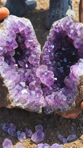 💎 OMG! $250,000 Giant Amethyst Quartz Crystal Geode Found Inside Massive Rock