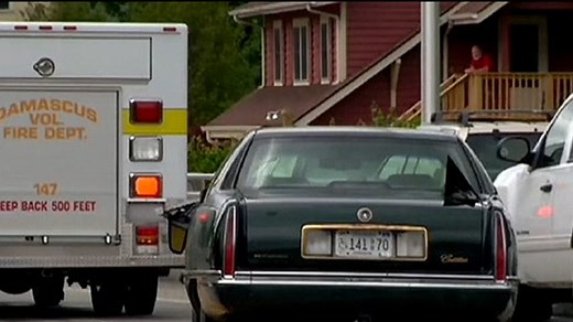 Car drives into crowd at parade