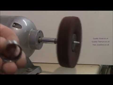 How to Texture your Scratched Titanium Ring with Satin Brushed Finish