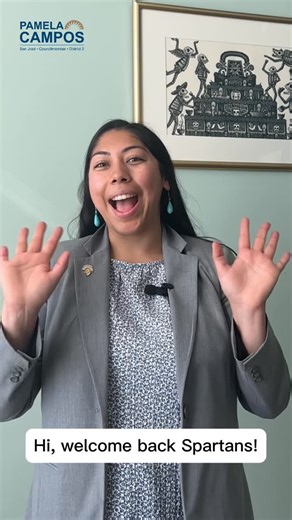 Center for Community Learning & Leadership on Instagram: "Welcome back, Spartans 💙💛 What if one class could change the way you see your community? Pamela Campos, SJSU alum and the youngest woman ever elected to the San José City Council, shares how her service learning experience at SJSU shaped her path. ✨Here’s to a new semester and service-learning opportunities."