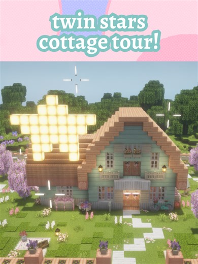 Explore My Little Twin Stars Cottage in Minecraft