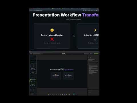 Introducting HTMLSlides - The HTML slides presenter #ai