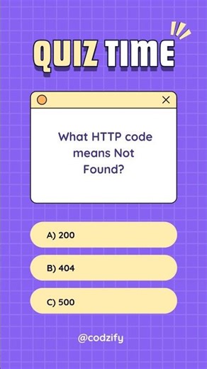 What HTTP code means "Not Found" ? | Full Stack Web Development 🔥