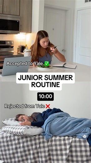 Accepted vs. Rejected from Yale (JUNIOR SUMMER ROUTINE)