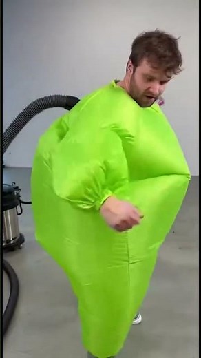 The Vacuum Started Deflating His Suit… Then THIS Happened 😭💚🌀🤣