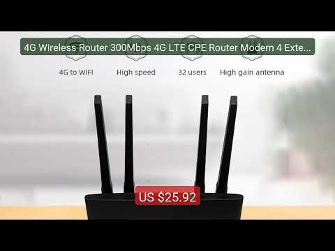 4G Wireless Router 300Mbps 4G LTE CPE Router Modem 4 Extern... — Top Pick 2026 | Unbeatable Price!