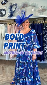 2.2K views · 75 reactions | All about the swish  Soft fluid chiffon in a beautiful Vibrant Print with every colour royal turquoise pink lavender and navy  These dresses are selling out before we make the videos ✨ £ 599 #motherofthebridedress #motherofthegroom #mumofthebride #bridesmum #staffordshireweddings #motherofthebridedresses #weddingoutfits | Rebecca Jaynes Exclusive Bridalwear at Mix n Match | Facebook