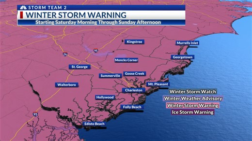 Snow and dangerously cold temperatures to move into Charleston area Saturday