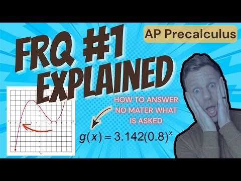 AP Precalculus FRQ #1 Explained | Free Response Question 1 Practice + Strategies (2026)