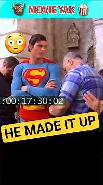 SUPERMAN 4 scene NOT IN SCRIPT. #behindthescenes #superman #shorts