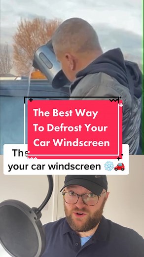The best hacks, tips and tricks to defrost you car windscreen in this cold weather ❄️🚗 #car #driving #uk #carhacks #cartok