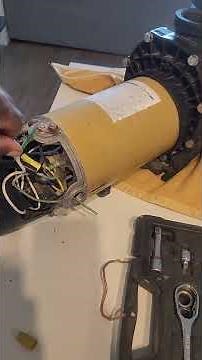 Testing a pool pump motor at the house.