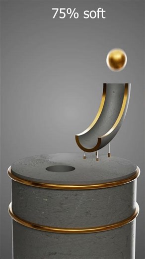 0% vs 100% Soft Ball Drop Test 🤯 | 3D Simulation #3danimation #3dart #blender