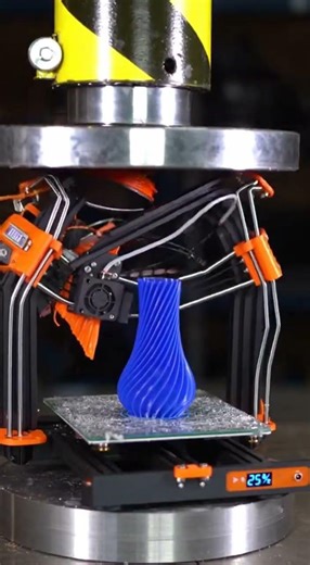 Hydraulic Press Crushes Everything Including 3D Printers #satisfying #crushing