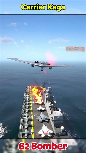 B 2 Spirit vs JS.Kaga The Ultimate Stealth Intercept Simulation #gta5