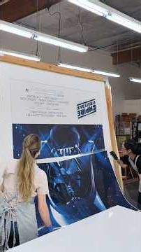 Restoring a 7-Foot-Tall Star Wars Poster