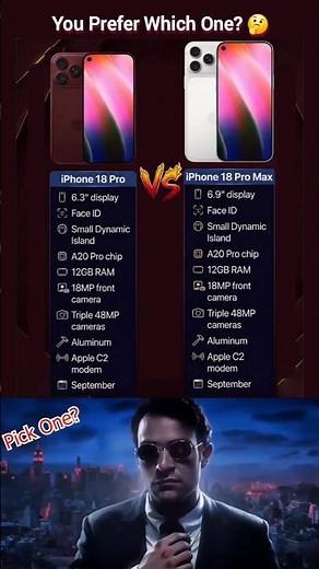 iPhone 18 Pro vs iPhone 18 Pro Max 😯 | Should You Upgrade? 🤔