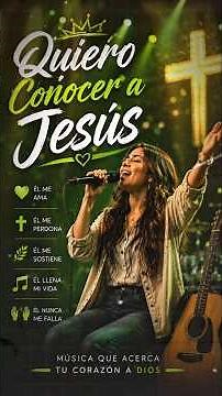 Quiero Conocer a Jesús 🙏 | Hermosa Alabanza Cristiana que Cambiará tu Vida | Música Cristiana