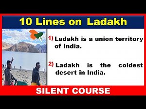 10 Lines on Ladakh In English | Few Lines on Ladakh | Few Sentences About Ladakh