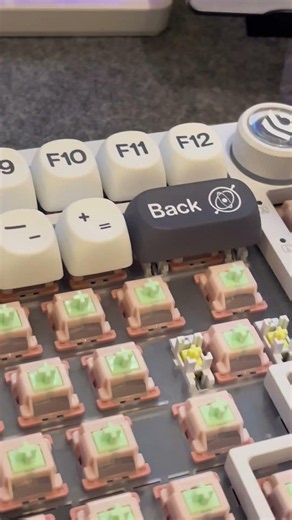 Leoboh Hi75c Space Keeb - Strawberry Mint Switches #keyboard #creamy #thock #keebs #customkeyboard