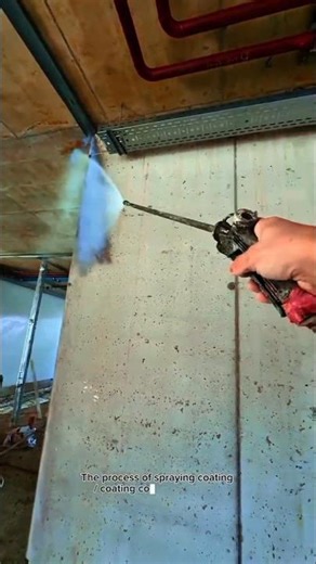 High-Pressure Concrete Coating Spray Process | Industrial Surface Protection Technique