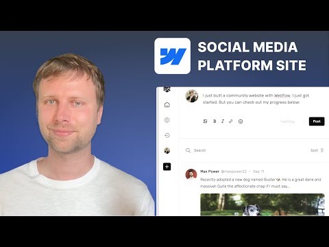 How to Build a Twitter / X Clone No Code | Social Media Platform Tutorial For Webflow