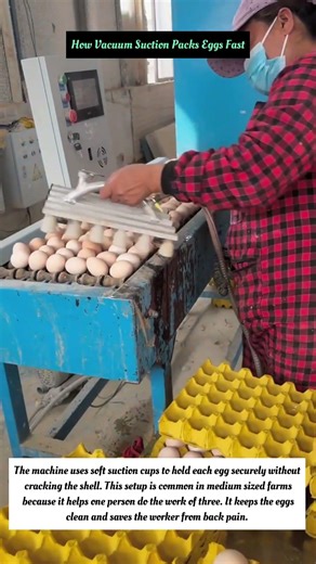 How Vacuum Suction Packs Eggs Fast
