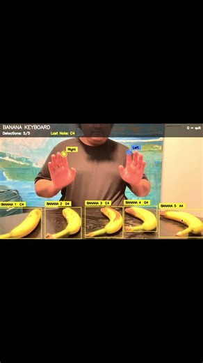 I built a Piano out of Bananas. Now all I need is some actual music skills.