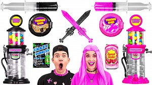 71K views · 1.5K reactions | Pink vs black food challenge || eating only one color food for 24 hours! fun mixing by 123go! trends | 123 GO FOOD | Facebook