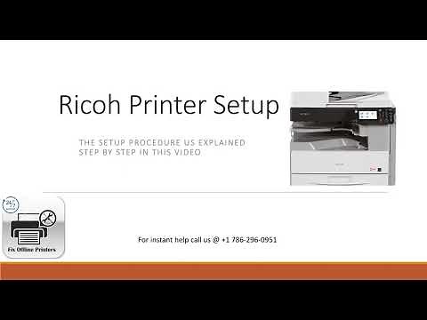 How to connect Ricoh printer to wireless network | Fix Ricoh Spooler Error | Install Ricoh Printer