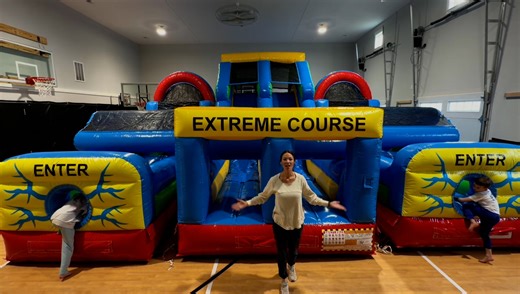 extreme rush obstacle course rental in grand rapids