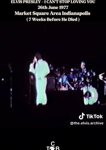 Elvis Presley Sings 'I Can't Stop Loving You' - Final Concert 1977