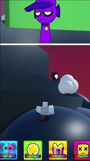 Durple (Halloween) Morph and Badges in 3D Sprunki RP!