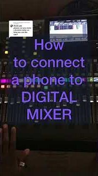 How to connect phone to digital mixer with mixing station