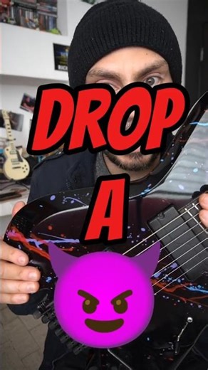 This is what a 7-string #guitar sounds like vs. the same #guitar in #drop A