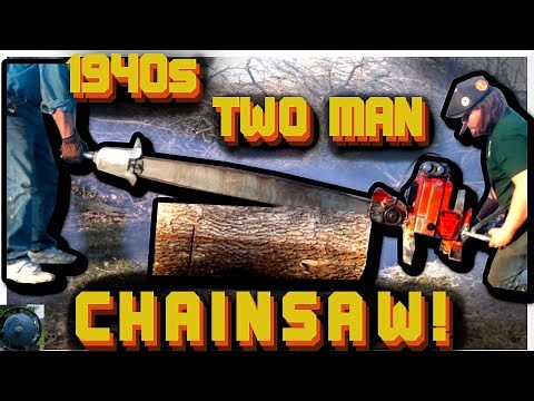Revival! 1940s Mercury Disston Two Man Chainsaw!