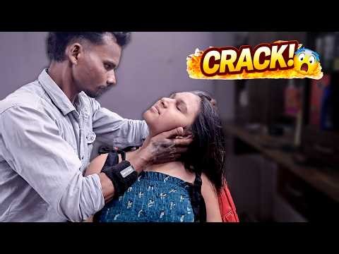 Intense Head Massage & Back Massage with neck cracking by Master Cracker | ASMR